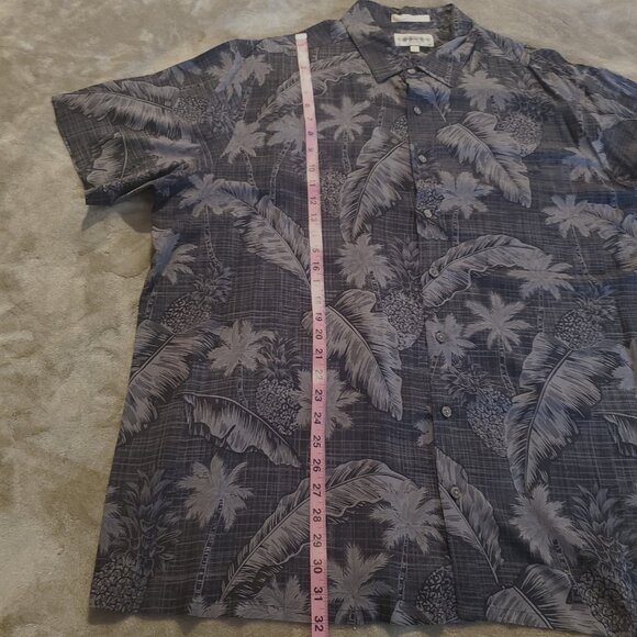 Campia Men's Black/Tan Short-Sleeve Button-Down Camp Style Shirt/Size 2XL - Picture 9 of 10